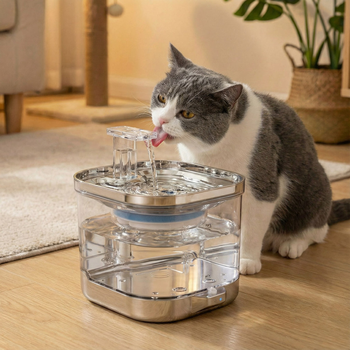 Smart Water Dispenser for Cats and Dogs ? Silent and Oxygenated 2L